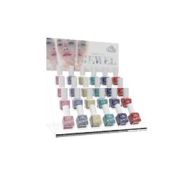 LCN Nail Polish Acryldisplay "Jewel Collection" Fyldt, 6 x 3 + Tester