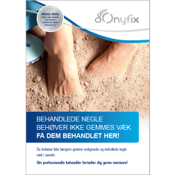 Onyfix Poster - Behandlede negle behøver ikke gemmes væk (NO)